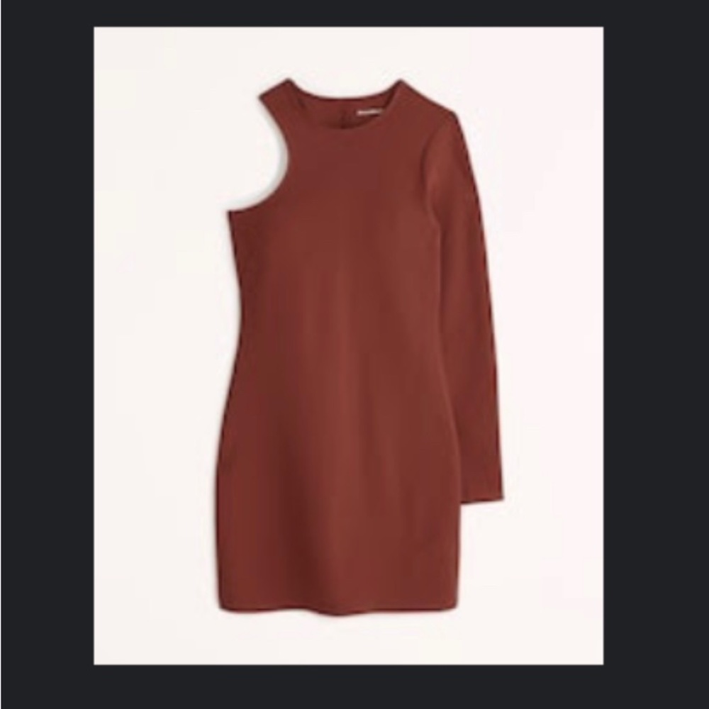 A&F One-Shoulder Ponte Mini Dress